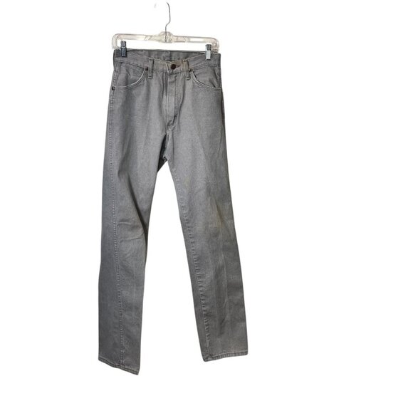 Vintage Wrangler Mens Gray Straight-Leg Denim Jeans Size 29 - Picture 1 of 8